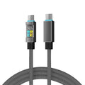 BESY 240W PD3.1 USB-C to USB-C Fast Charging Braided Cable USB-C Charging Cable HIP Black