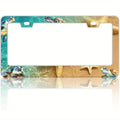 Sea Turtle License Plate Frame – Stainless Steel Ocean Design License Plate Frame HIP 1