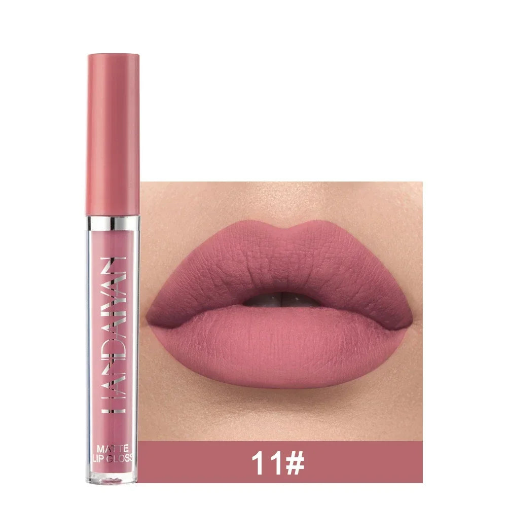 HANDAIYAN Gift 6PC/Set Matte Velvet Lip Gloss Waterproof Long-lasting Liquid Lipstick Cosmetic Beauty Keep 24 Hours Makeup HIP 11