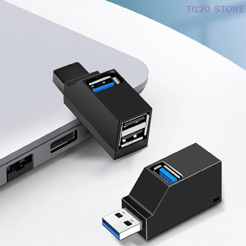 Mini USB 3.0 Hub – 3-Port High-Speed Splitter for PC & Laptop USB Hub HIP