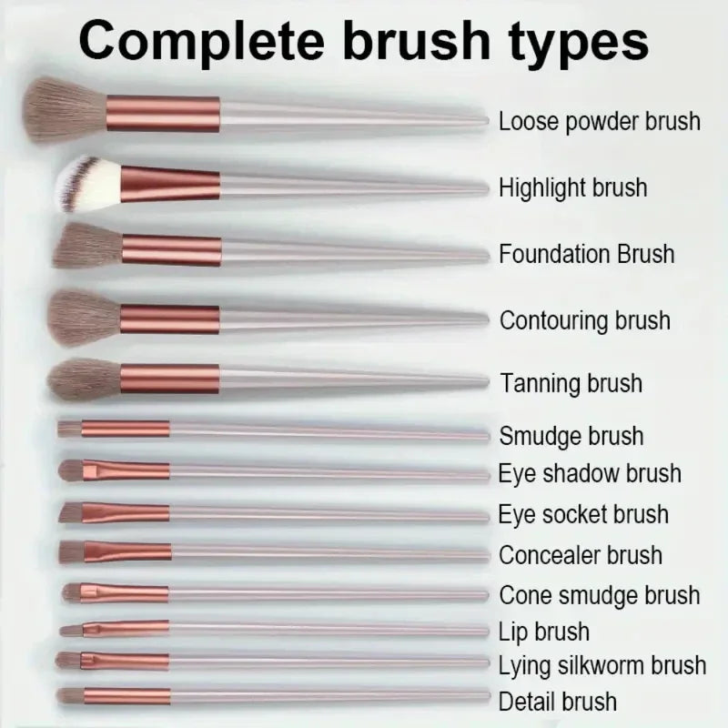 13-Piece Makeup Brush Set – Ultra Soft Bristles | RUZOFO Makeup Brush Set HIP