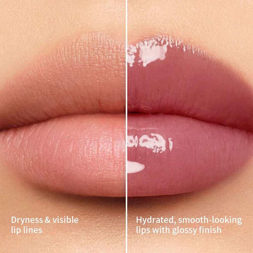 JuicePop Box Lip Tint Hydrating Oil Lip Gloss High Shine Non-Sticky Long Lasting Waterproof Lightweight Nourishing Vivid Color L HIP