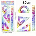 Flexible Soft Ruler Set – 4Pc Bendable 20 & 30cm Plastic Flexible Ruler Set HIP 30CM Set