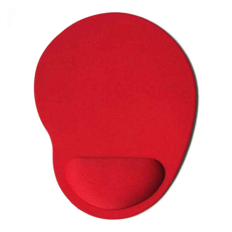 Mouse Pad with Wrist Rest – Non-Slip PU Base | PC & Laptop Ergonomic Mouse Pad HIP Red