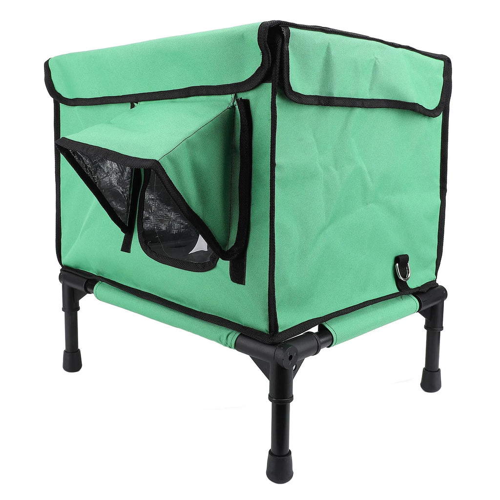 Heated Kitty House Elevated Heated Cat House Warm Weatherproof Insulated Outside Heated Cat Shelter for Outdoor Kitty Puppy HIP L