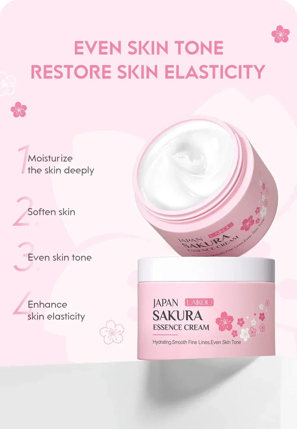 LAIKOU Sakura Face Cream – Brightening Moisturizer 25g Face Moisturizer Cream HIP