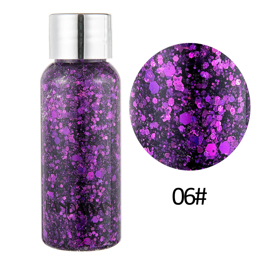 Multipurpose Body Glitter Gel – Face, Hair & Nail Sequins Body Glitter Gel HIP 06 32ml
