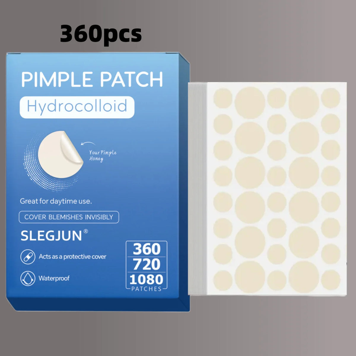 200/400/800 Pieces Hydrocolloid Acne Patches - Invisible, High-Quality Pimple Stickers with Salicylic Acid & Tea Tree HIP skin