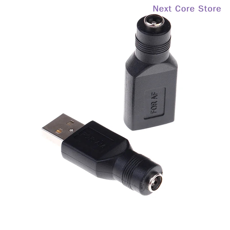 5V DC 5.5x2.1mm to USB 2.0 Male Female Adapter Converter USB DC Adapter HIP