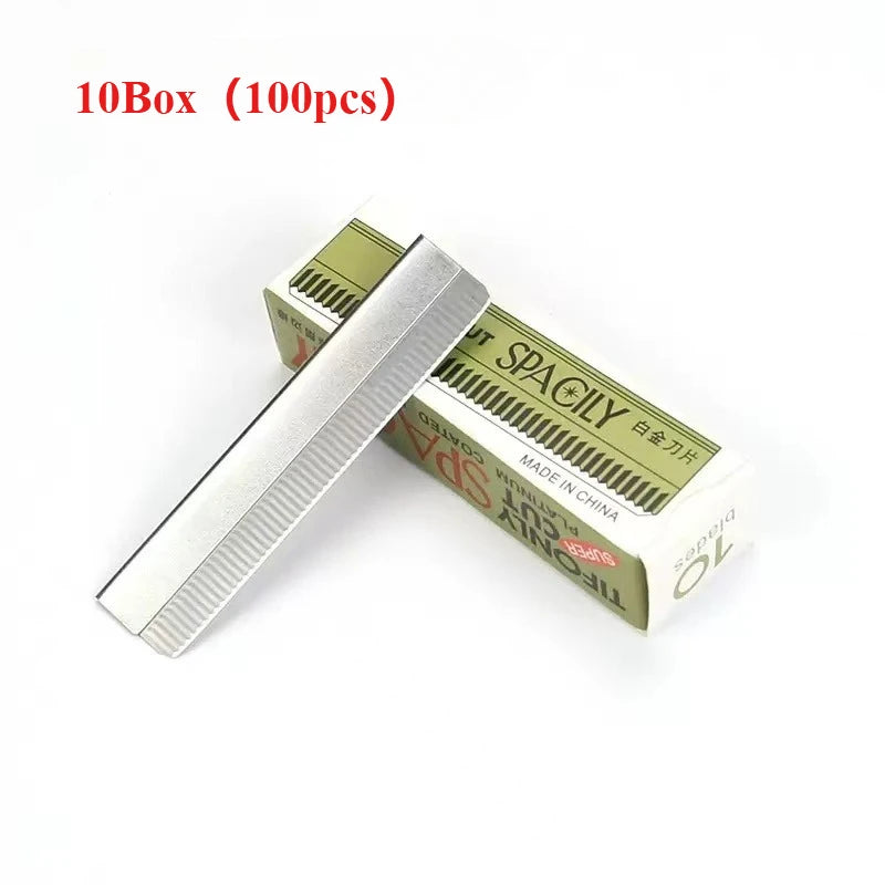 Stainless Steel Eyebrow Blades – Microblading Razor 10–100 Pcs Eyebrow Shaping Blades HIP C629-100pcs