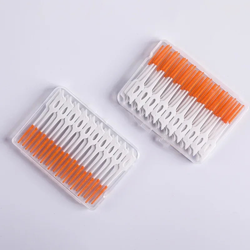 RUZOFO Interdental Silicone Brushes 40–200pcs | Oral Care Interdental Brush HIP