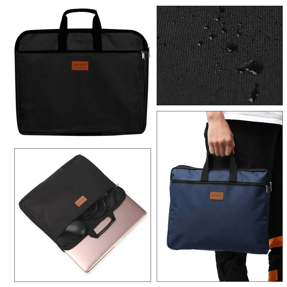 Waterproof Document Bag – Double Layer File Folder Handbag Document File Bag HIP