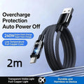 240W USB-C Fast Charging Cable 1M & 2M | 6A Type-C USB-C Charging Cable HIP B