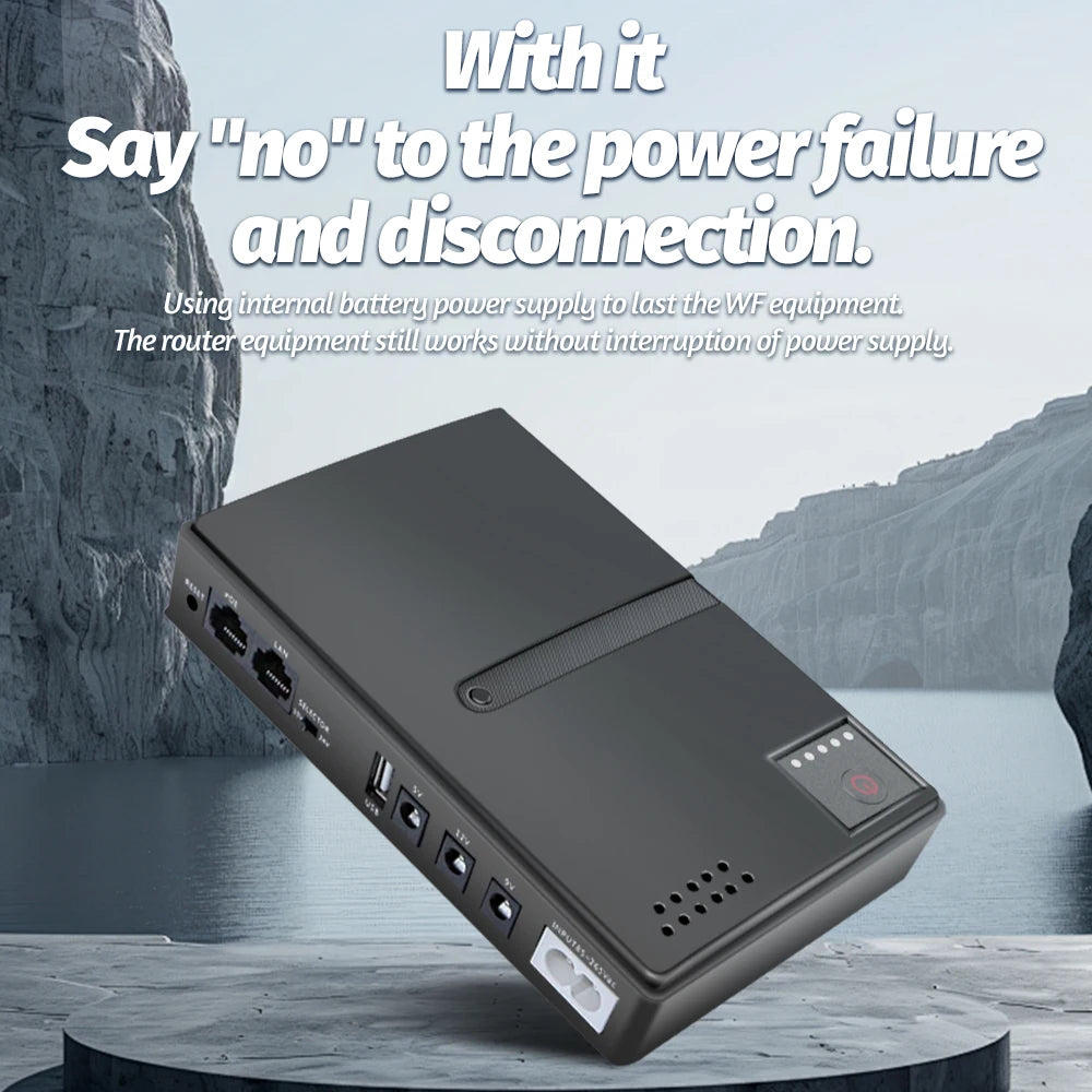 DC1018L Mini UPS 5V 9V 12V Router Modem Battery Backup Mini UPS Power Backup HIP