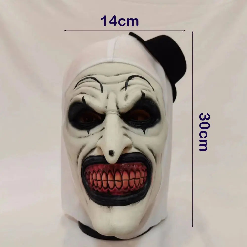 Soft Latex Scary Clown Mask – Realistic Unisex Cosplay Prop Costume Mask HIP