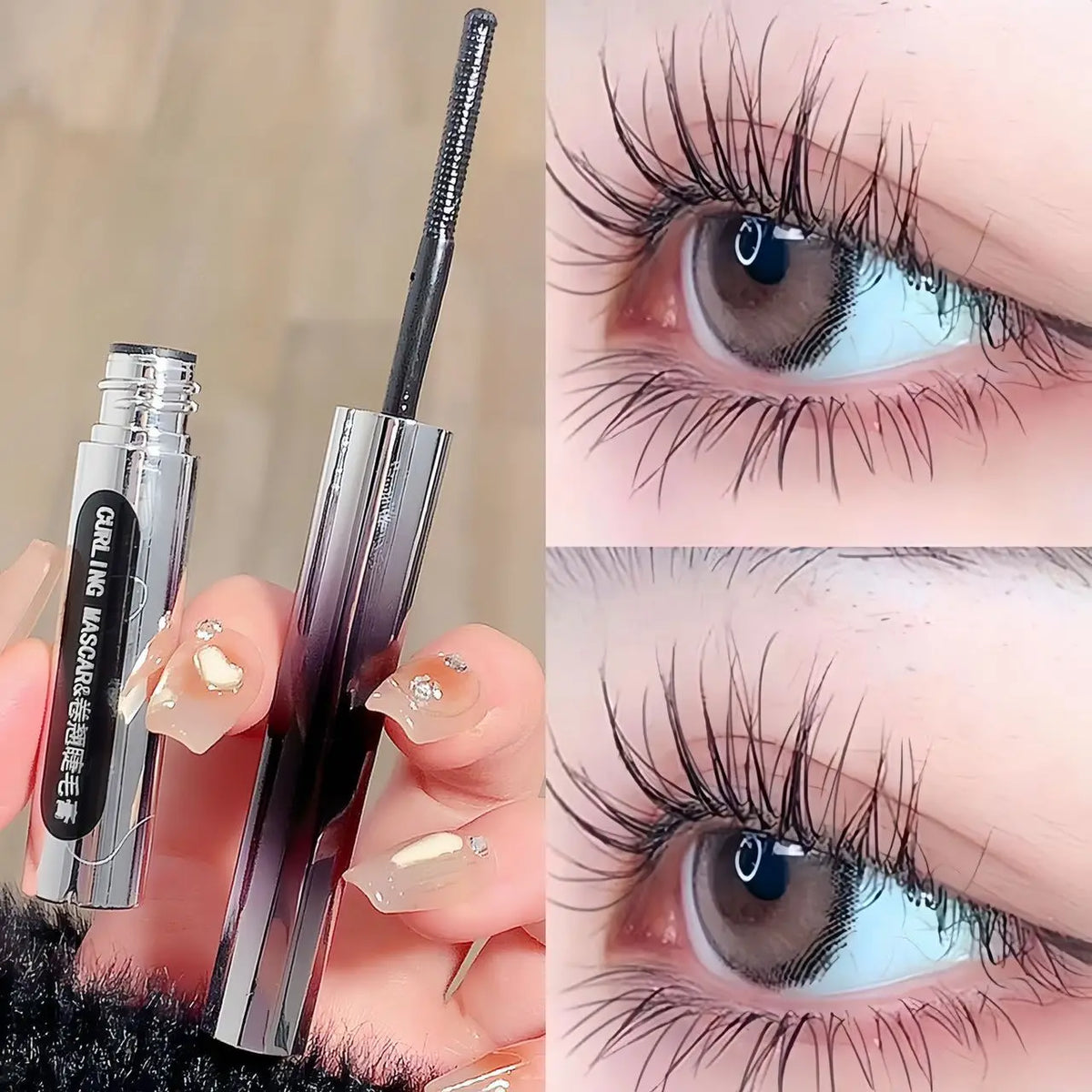 Sweet Mint Curling Mascara – Waterproof Lengthening Primer Waterproof Mascara HIP 01 Natural Black