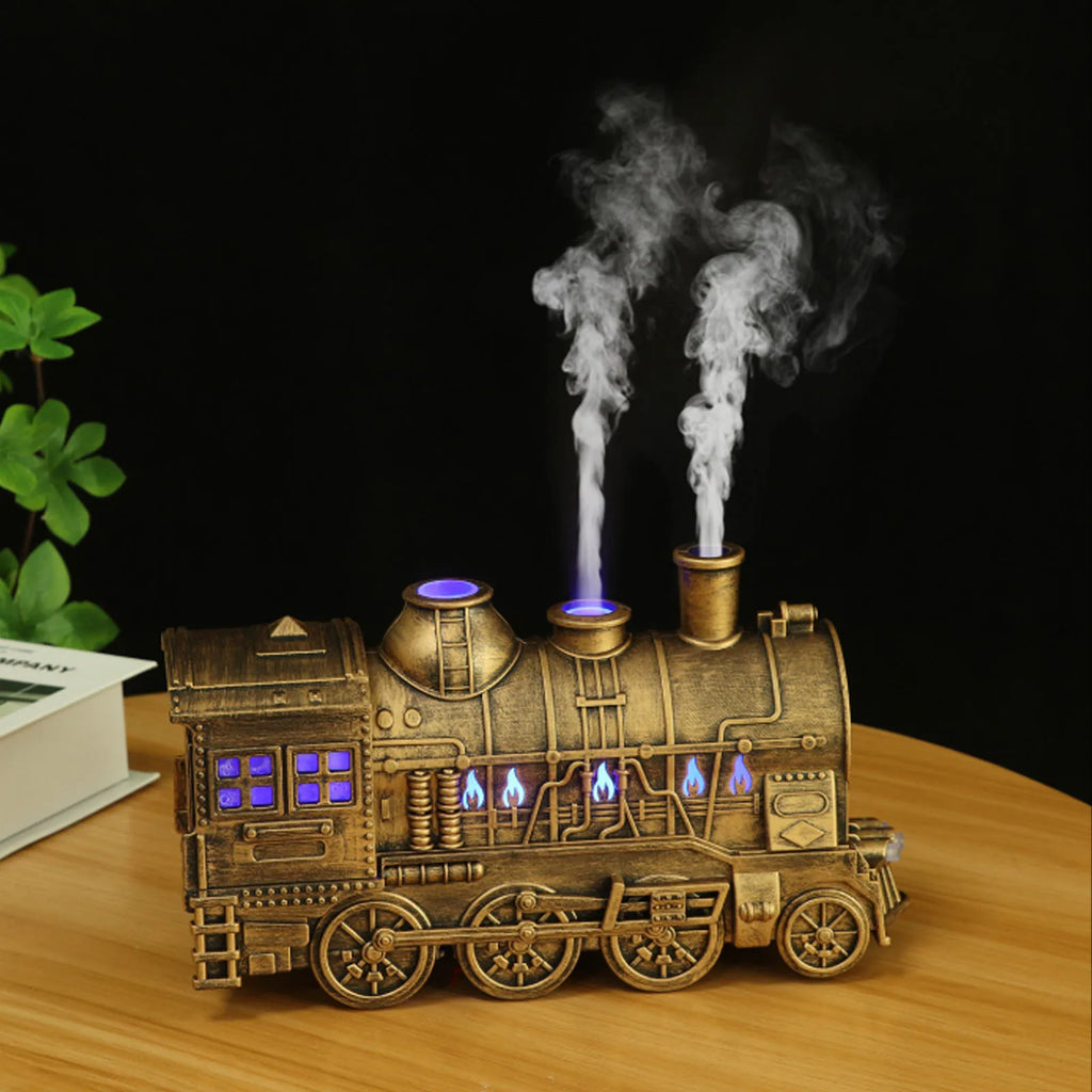 Train Shape Humidifier Double Outlets Fragrance Cool Mist Diffuser for Bedroom Desktop 300ml Capacity Fragrance Diffuser HIP Default Title