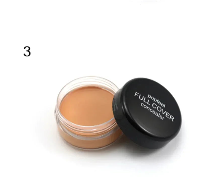 Popfeel Full Cover Concealer Hide Blemish Creamy MakeUp Face Lip Eye Foundation Makeup Contouring Corrector Make Up HIP FC03