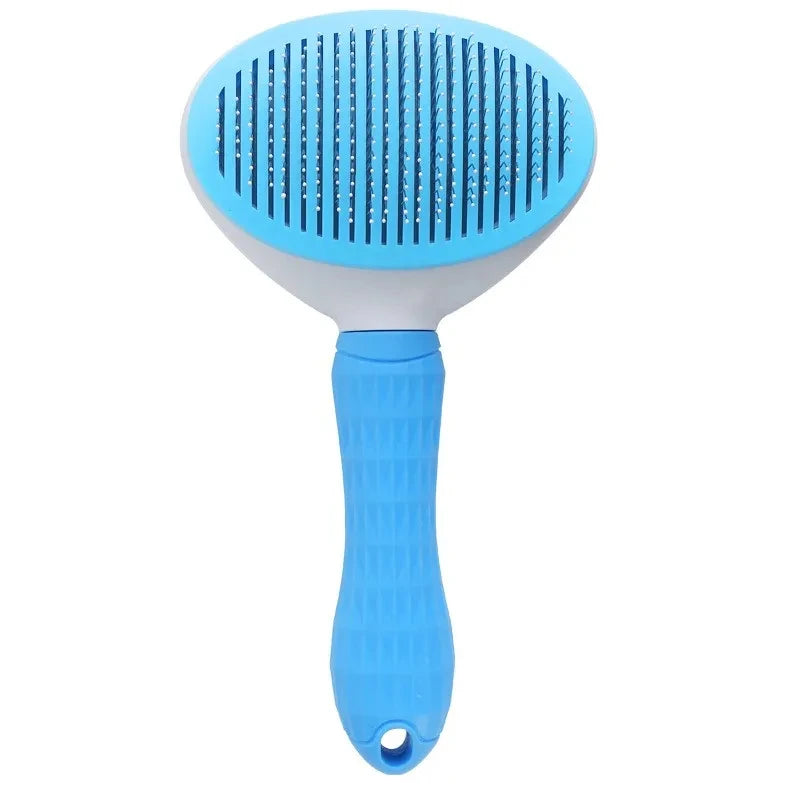 Self-Cleaning Pet Grooming Brush & Dematting Comb – Dogs & Cats Pet Grooming Brush HIP C791-Blue 1pcs