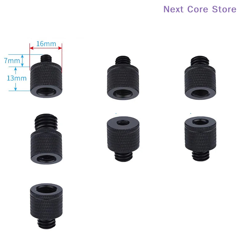 1/4" to 3/8" Tripod Screw Mount Adapter – Black | Camera Tripod Screw Adapter HIP