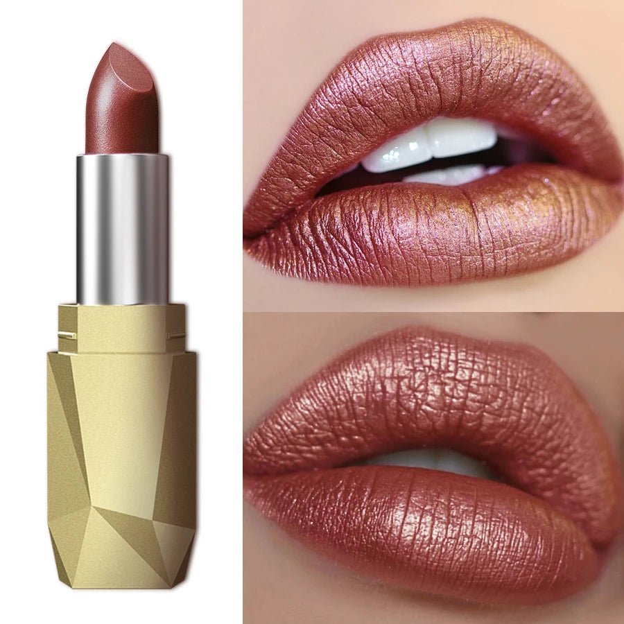 KAFURUX Glitter Plumping Lip Oil Tint – Metallic Lipstick Glitter Lip Oil Tint HIP