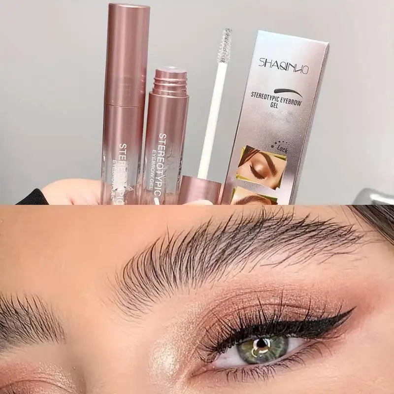 Stereoscopic Shaping Eyebrow Gel, 3D Eyebrow Shaping Cream, Long-Lasting Waterproof, Sweat Resistant, and Quick Drying HIP