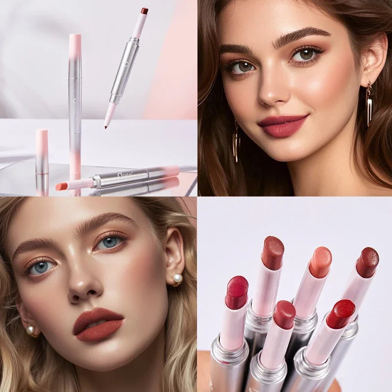 OCHEAL 2-in-1 Matte Lip Liner & Lipstick Pen | Long-Lasting Lip Liner Lipstick HIP