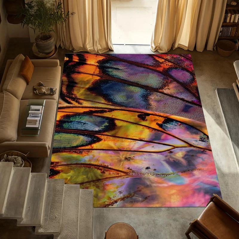 Butterfly Wing Area Rug – Modern Bedroom & Living Room Mat Decorative Area Rug HIP 1 40X60-Felt