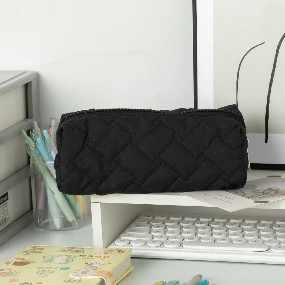 Large Capacity Pen Bag – Multi-Function Pencil & Cosmetic Pouch Pencil & Cosmetic Bag HIP Black
