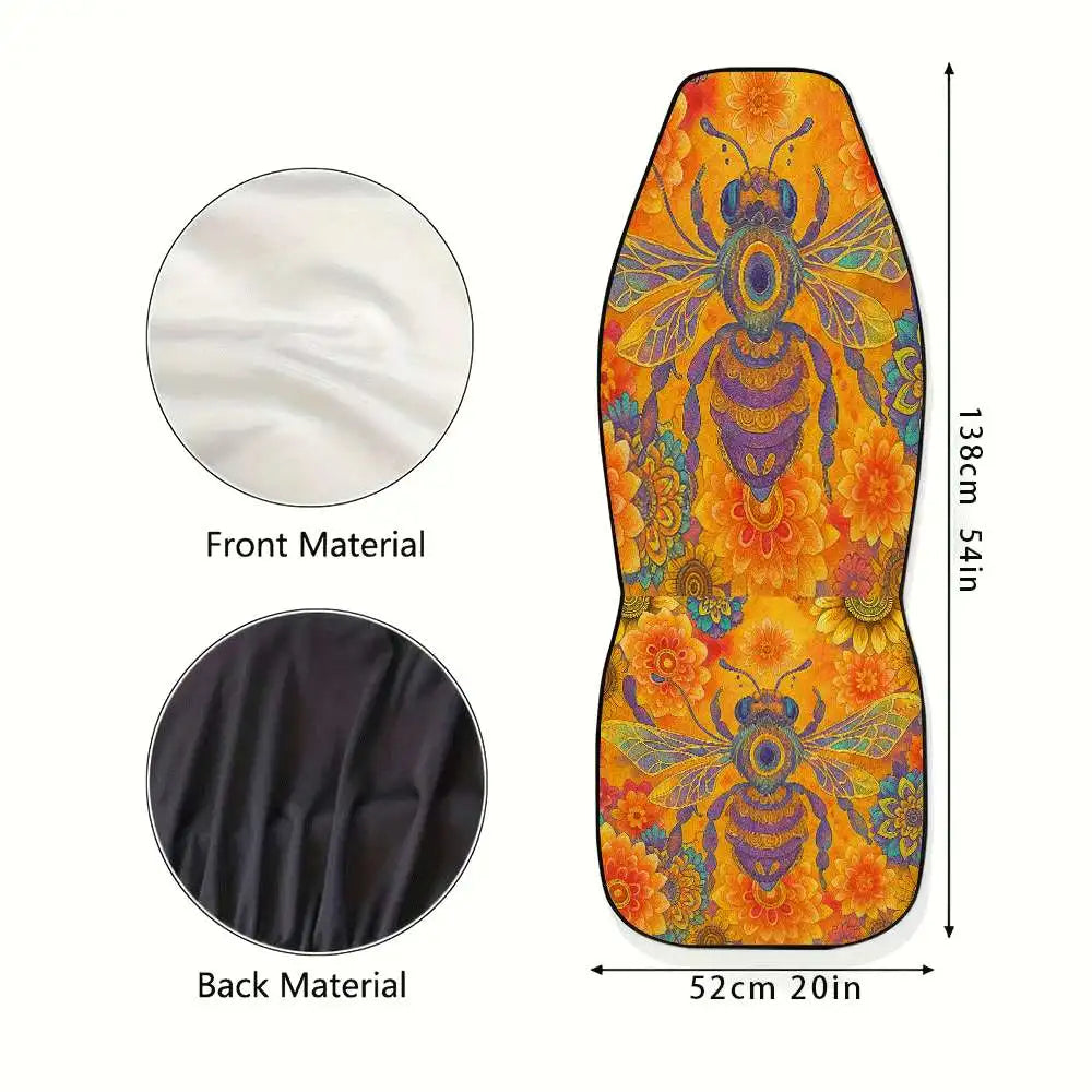 Bee Floral High-Back Car Seat Covers 2-Pack – All-Season Car Seat Covers HIP