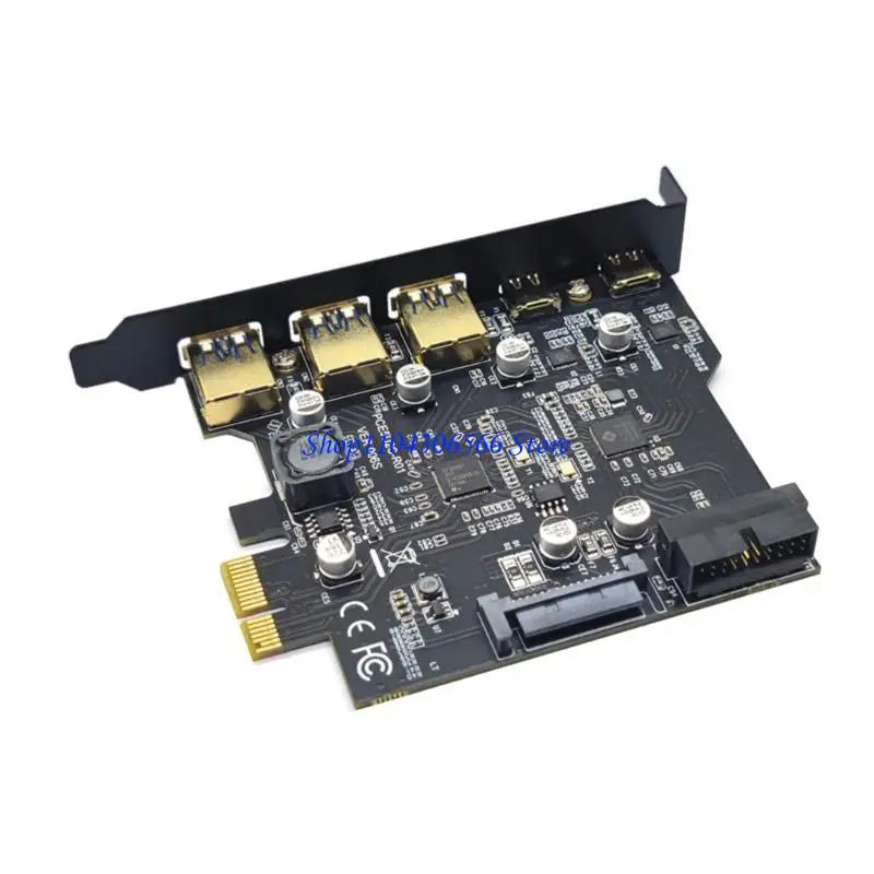 USB 3.2 Gen1 Type-C PCIe Card Hub – 5-Port PCI Express Adapter PCIe USB Expansion Card HIP