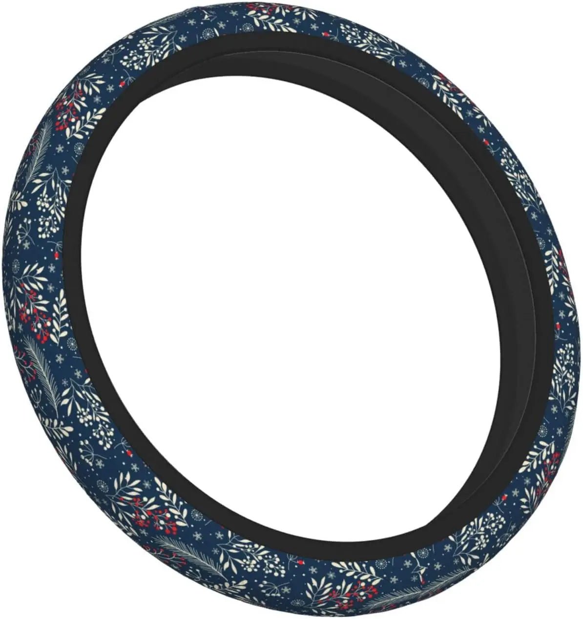 Christmas Snowflake Steering Wheel Cover – Universal Elastic Fit Steering Wheel Cover HIP