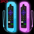 Luminous Silicone Remote Cover for TCL Hisense Roku – 1/2/3 Pack Remote Control Cover HIP blue purple