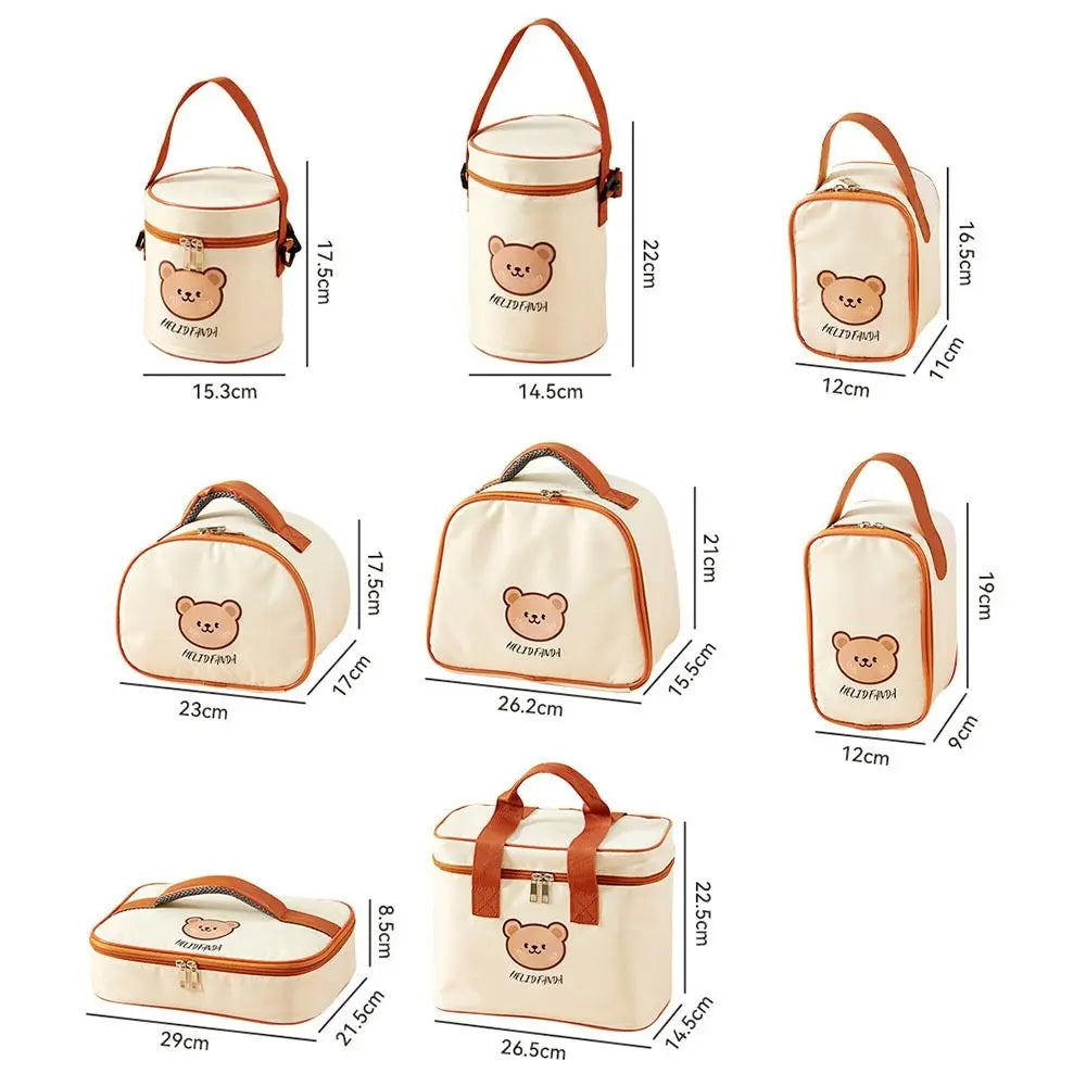 Cute Bear Insulated Lunch Bag – Waterproof Thermal Tote Insulated Lunch Bag HIP