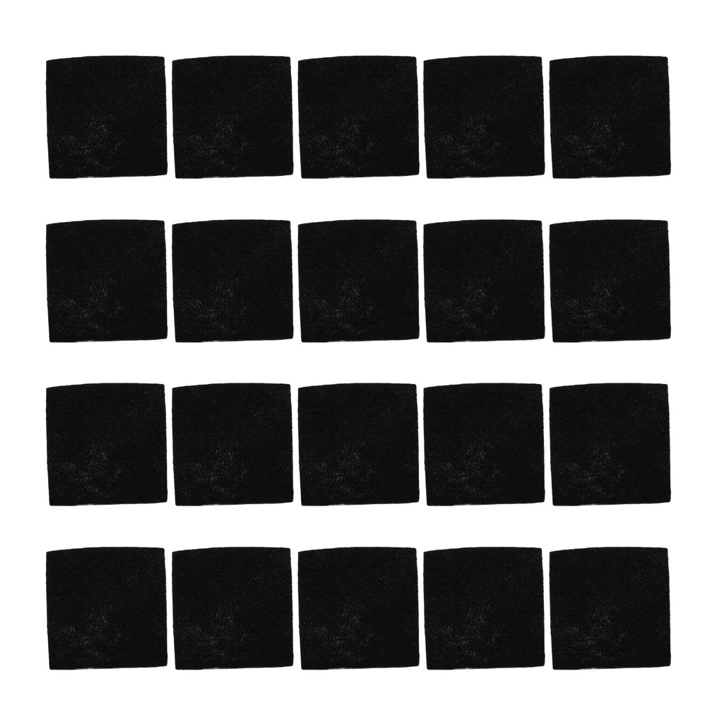 20pcs Odor Filter Refills Fit for EKO Trash Can with Built in Compartment Activated Charcoal Deodorizer Strong Charcoal Odor HIP black