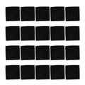 20pcs Odor Filter Refills Fit for EKO Trash Can with Built in Compartment Activated Charcoal Deodorizer Strong Charcoal Odor HIP black