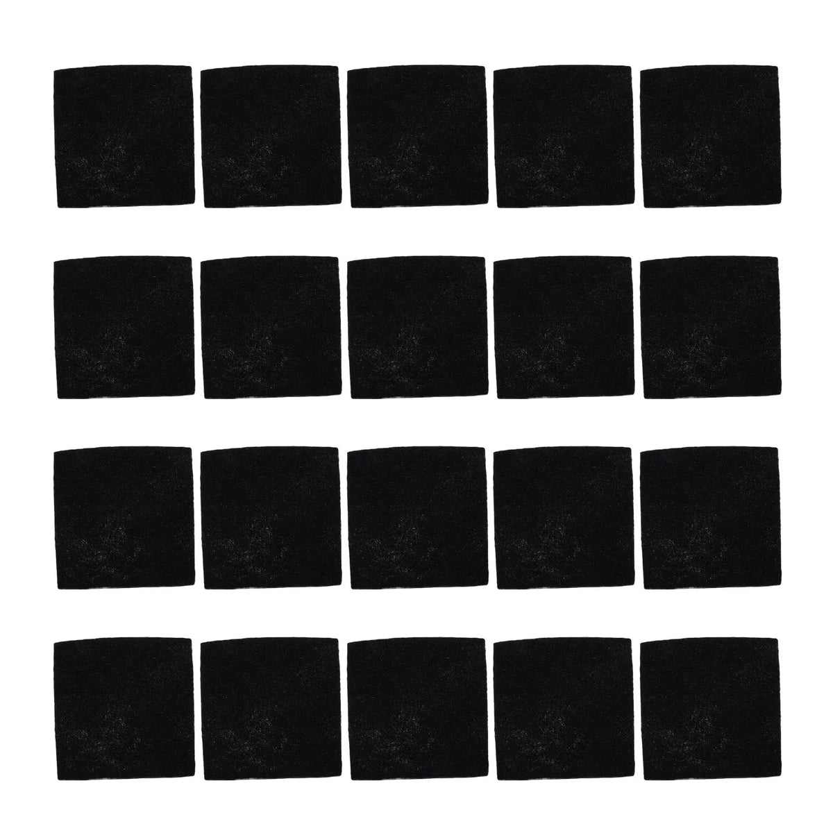 20pcs Odor Filter Refills Fit for EKO Trash Can with Built in Compartment Activated Charcoal Deodorizer Strong Charcoal Odor HIP black