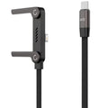 2-in-1 USB-C 27W Fast Charging Cable with Foldable Stand Charging Cable Stand HIP Black