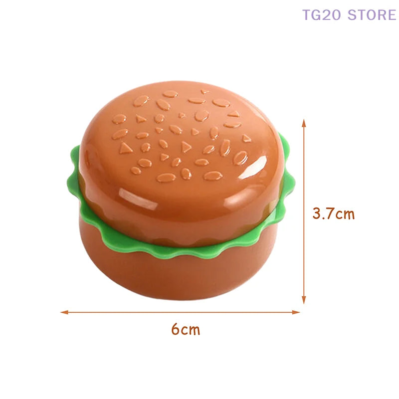 Hamburger Pencil Sharpener – Double Hole Kids Stationery Gift Novelty Pencil Sharpener HIP