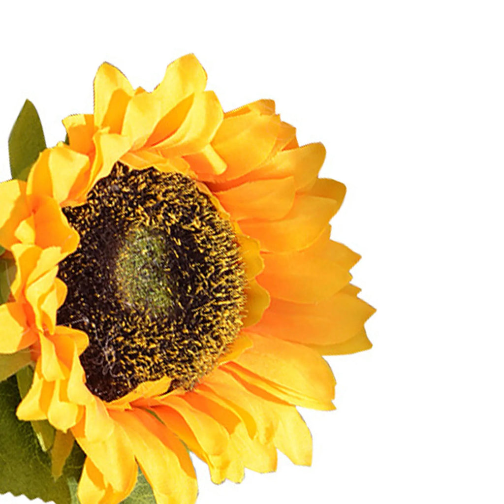 Simulation Sunflower Pastoral Style Artificial Flower False Silk Sunflower for Home Decoration Sunflower HIP