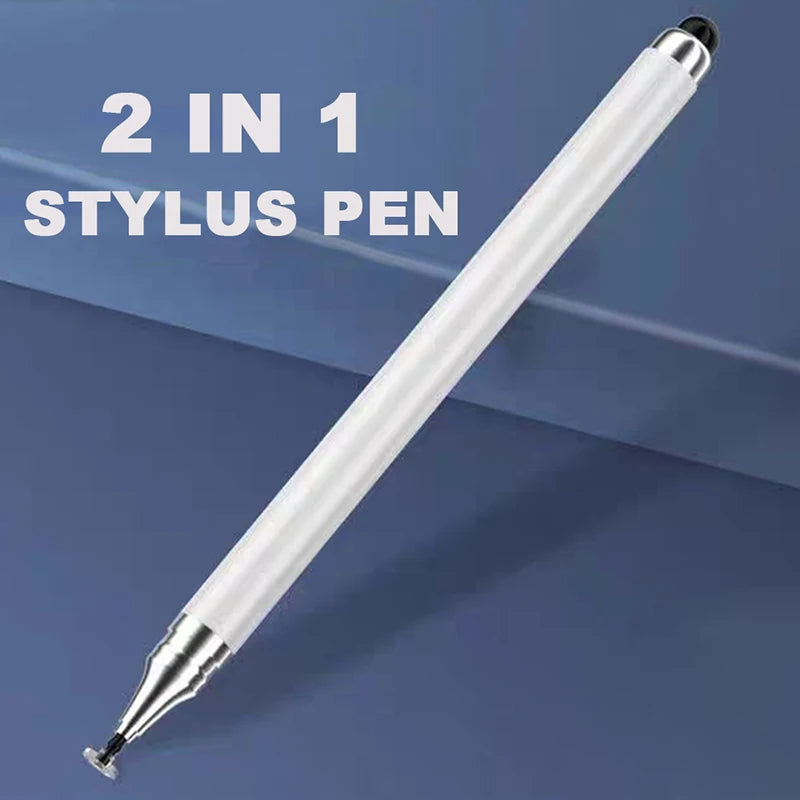 2-in-1 Stylus Pen for iPad, iOS & Android Tablets Capacitive Stylus Pen HIP