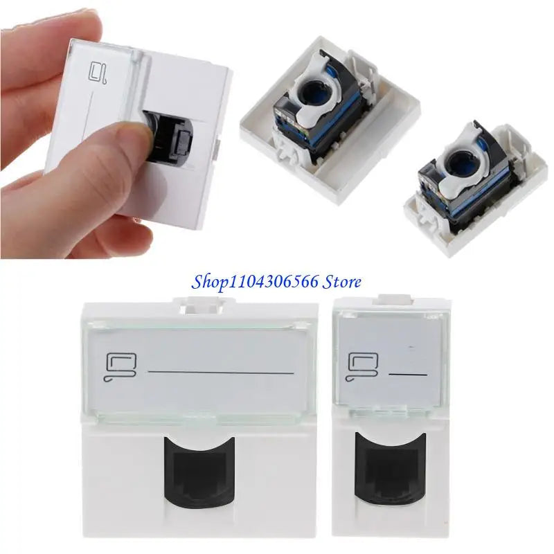 Cat6 RJ45 Keystone Wall Plate – Female to Female Ethernet Ethernet Wall Plate HIP
