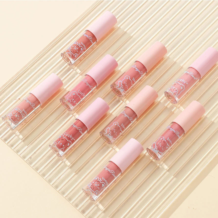Water Light Glass Lip Glaze Hydrating Mirror Lips Oil Nourishing Moisturizing Pearlescent Glitter Cute Tootsie Mini Lip Gloss HIP