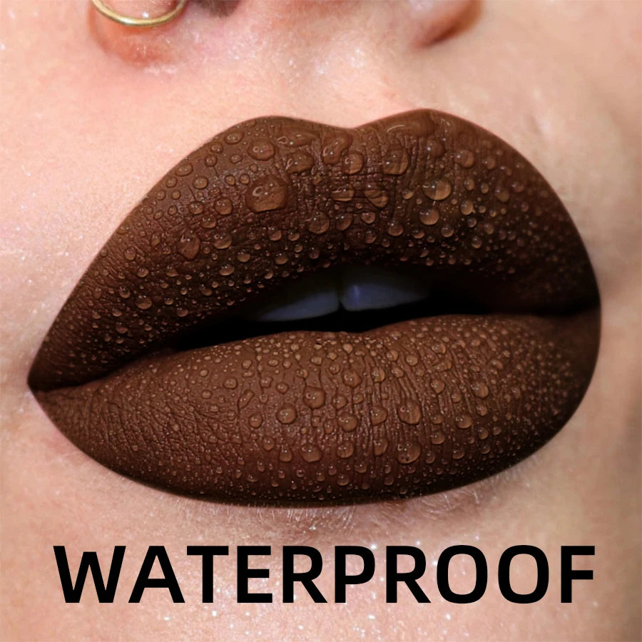 1Pcs Matte Waterproof Color Lip Gloss Lasting Liquid Lipstick Velvet Sexy Lip Glaze Makeup Lip tint Beauty lip stain Cosmetic HIP