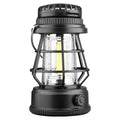 ESMARTER Vintage Rechargeable Camping Lantern | Portable LED Camping Lantern HIP XQY23F black