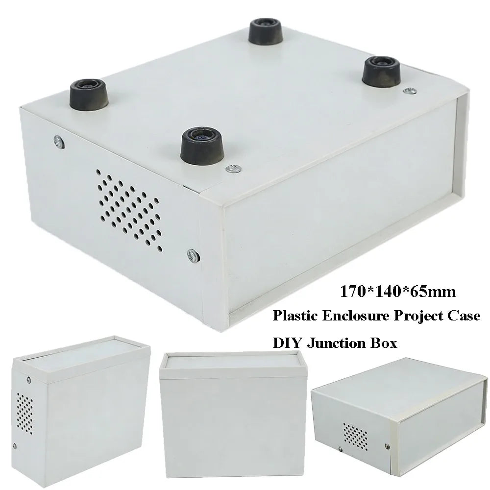 170x140x65mm DIY Junction Box – Grey Plastic & Iron Enclosure Junction Box Enclosure HIP