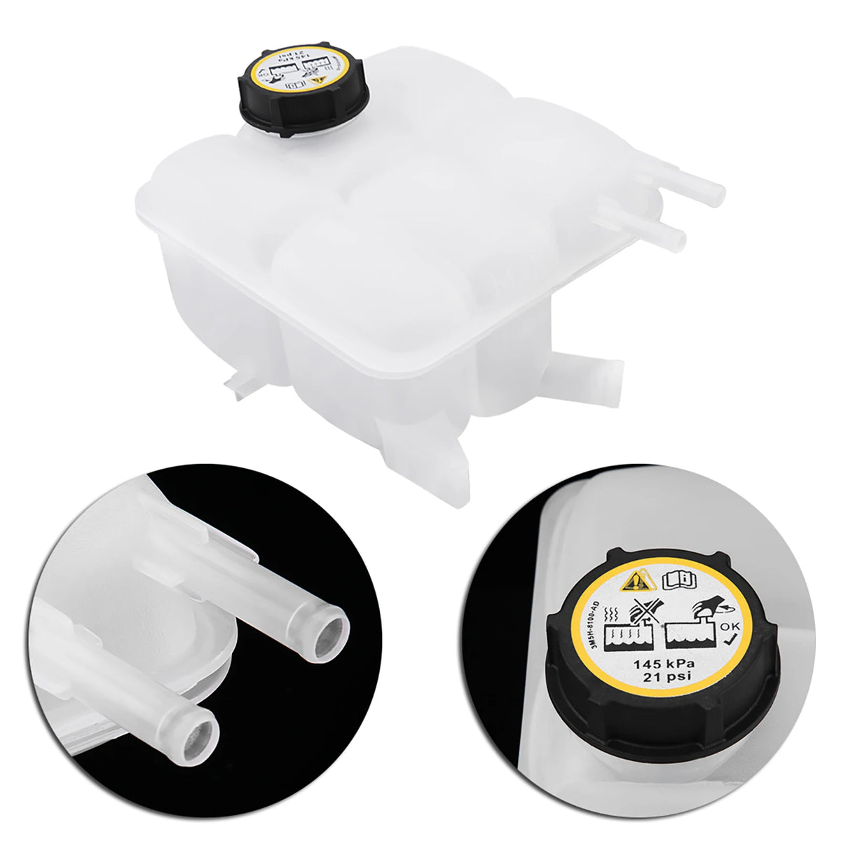 Auto Coolant Recovery Tank Expansion Bottle Reservoir W/ Cap for Mazda 3 2004-2012 LF8B-15-350B HIP