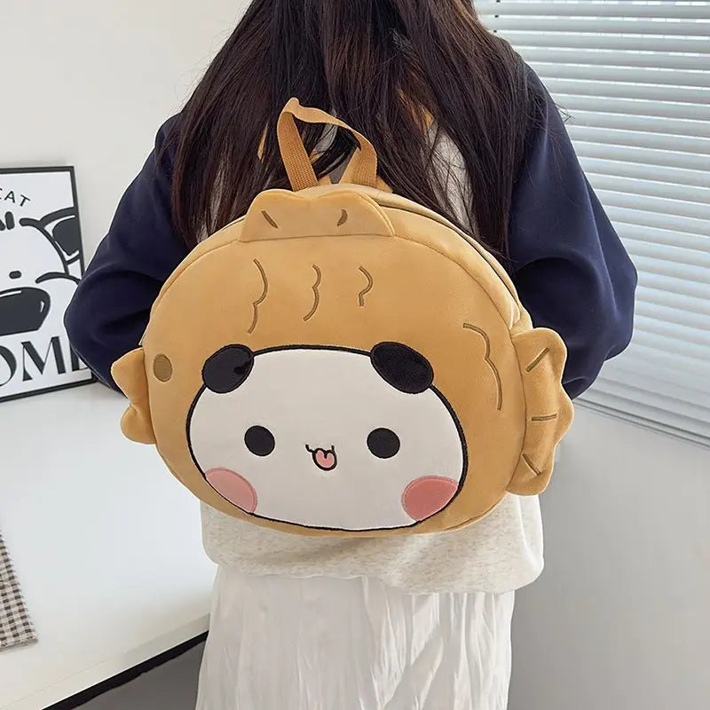 Panda Bubu & Dudu Plush Backpack – Cartoon Schoolbag Gift Plush Character Backpack HIP