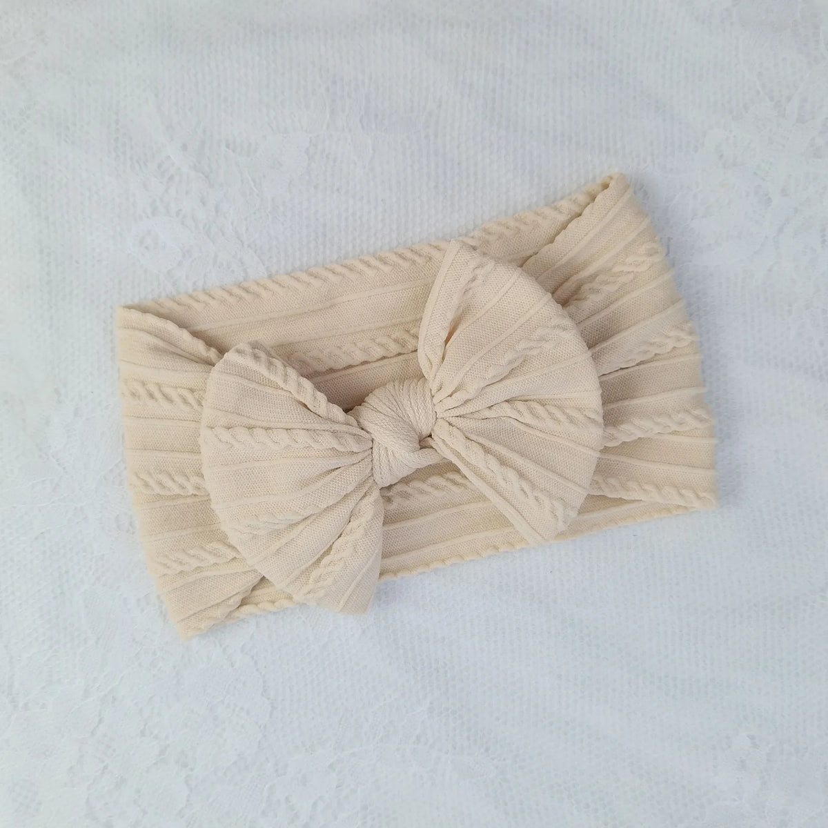 Baby Girl Soft Elastic Bow Headband – Newborn to Toddler Baby Hair Headband HIP C41- color 4