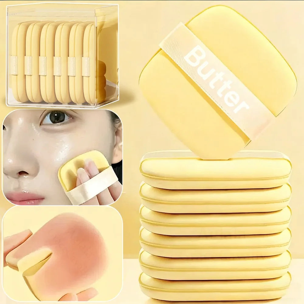 Butter Puff Air Cushion Biscuit Super Soft Becomes Bigger When Encountering Water Liquid Foundation Makeup Tool Is Double-sided HIP